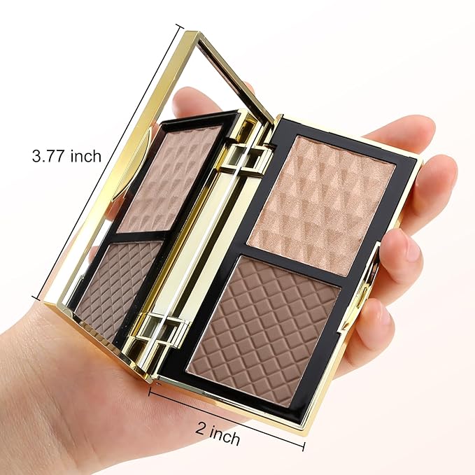 Boobeen 2 in 1 Contour Makeup Palette Highlighter