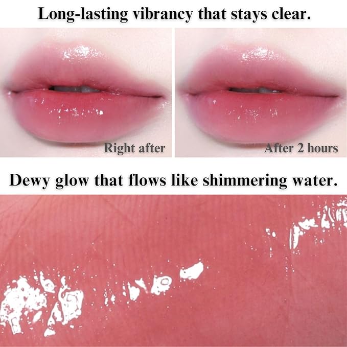 BBIA Glow Tint – Lip Plumping Volumizing Glossy & Glowy Lip Stain Naturally Moisturizing Comfortable Texture Lightweight Long-Lasting Vivid Color Non-Sticky Korean Makeup (22 BLUSH, Pack of 1)