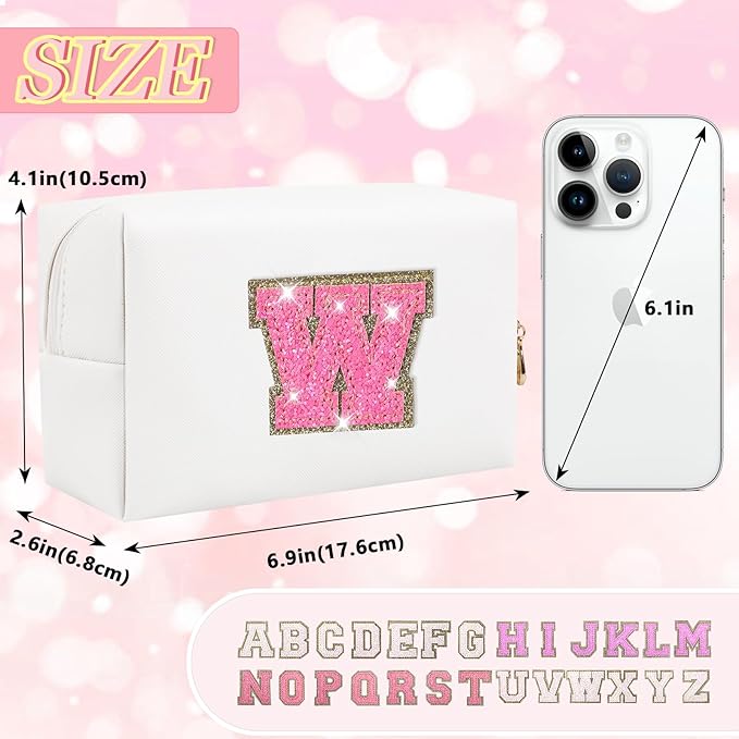 Personalized initial letter patch makeup