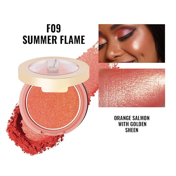Oulac Luminisers Powdery Blusher for Cheeks Face Glow,Brighten 4.8g