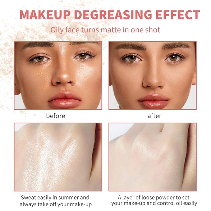 MAEPEOR Matte Setting Loose Powder 8 Colors Smooth