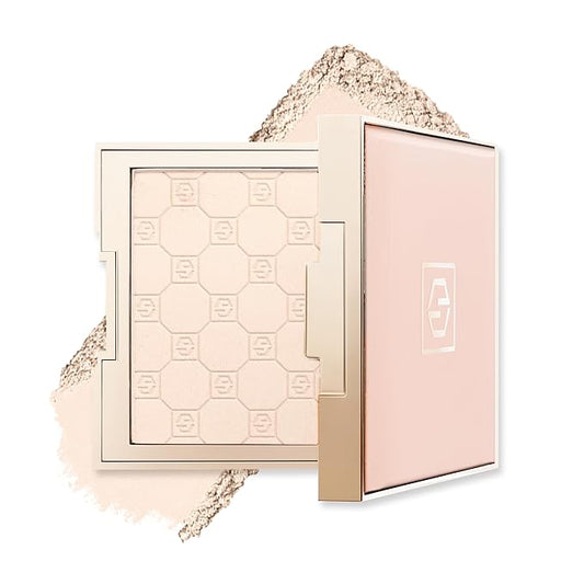 Jouer Soft Focus Hydrate & Setting Powder - Pressed Powder with Matte Finish - Blurring Powder for Fine Lines and Pores - Set Face Makeup Foundation or Concealer - Translucent