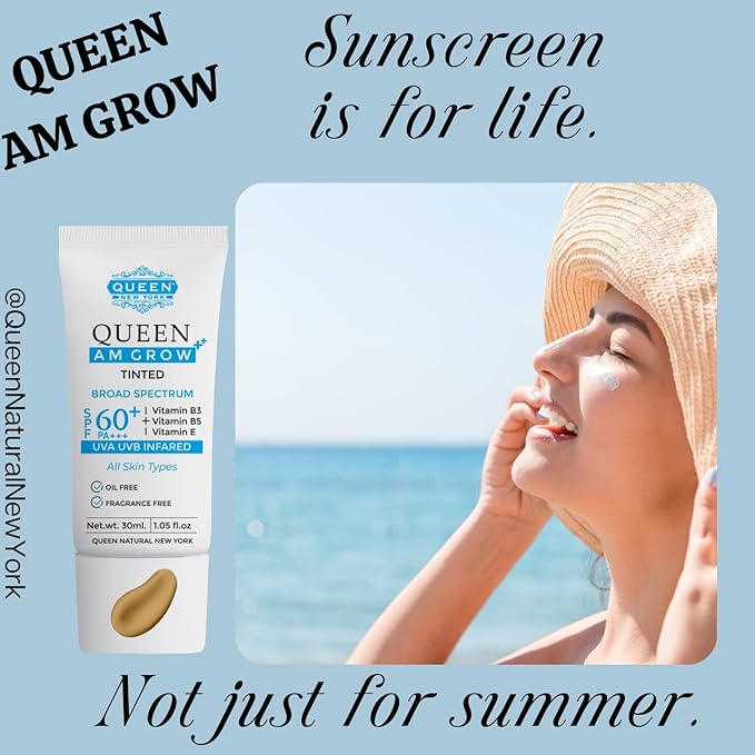 QUEEN AM GLOW | TINTED SunScreen SPF 60 of 1)