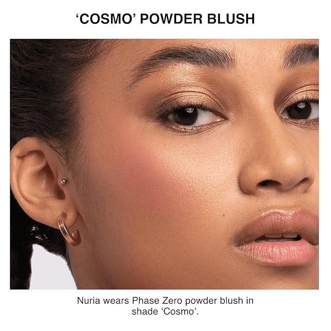 Makeup Powder Blusher - "Cosmo" - 4g / 0.141 oz - Full Coverage, Natural Blush - Soft, Buildable Pink, Coral, Peach & Golden Hues - Matte & Shimmering Shades Gives Cheeks a Radiant Glow