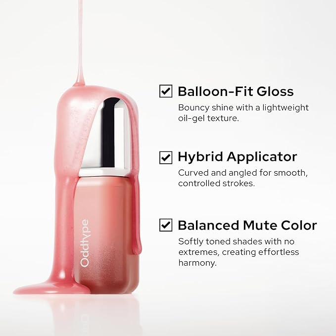 Unseen Balloon Tint, 6 Colors Set for All Skin Types. Buildable Color, Long Lasting Glossy Lip Stains, Lightweight Lip Gloss Make up (GEEK, 1 Oz)