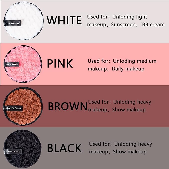 Reusable soft makeup remover pads