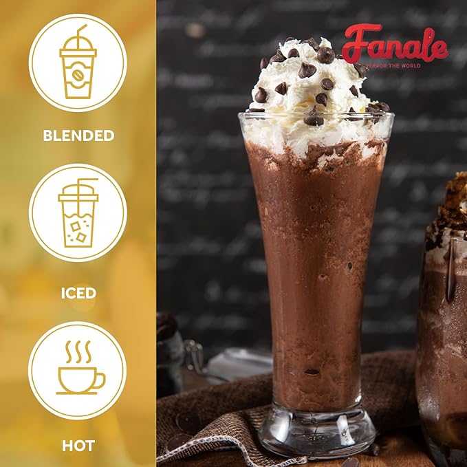 Fanale Premium Ice Mocha Bubble Tea Flavoring Powder | Perfect for Baking, Smoothies, Desserts and Drinks | Instant Flavoring Powder for Boba Milk Tea - 2.2 Pounds (Pack of 1)
