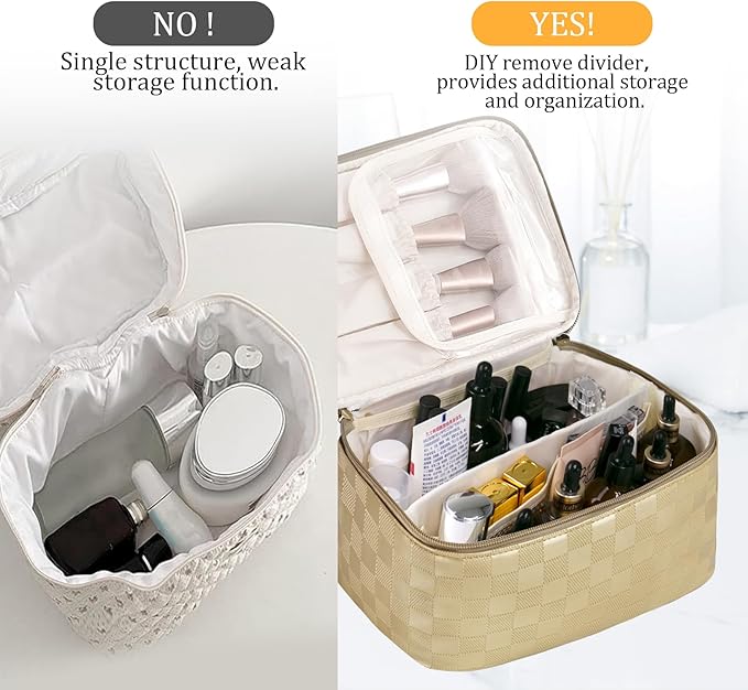 Large travel makeup bag makeup