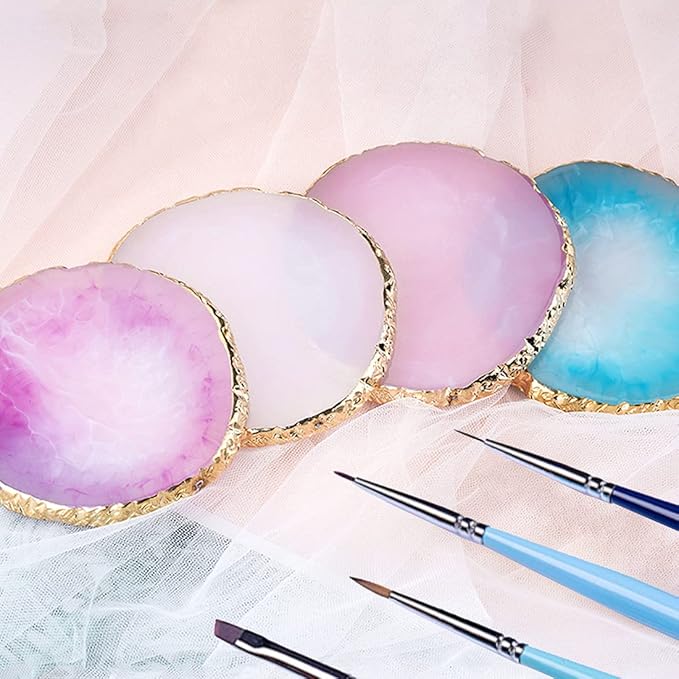 2 Pack Resin Nail Art Palette, Nail Painting