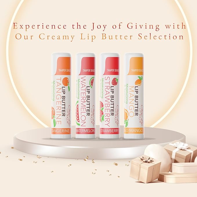 CHAP-LIP Original Lip Balm Hydrating Bulk Chap Stick with Fruit Flavors, Coconut Oil, and Cocoa Butter - Lip Therapy Pack for Men and Women - Gift Set Made in the USA, 48 Pack