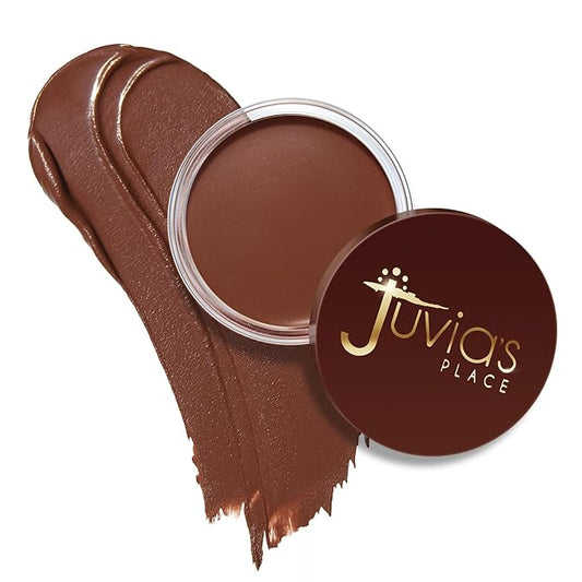 Juvia's Place Bronzed Cream Bronzer - Amber - Smooth Cream Bronzer Pot for Sun-Kissed Glow & Warmth, Buildable & Blendable Makeup Contour with Long-Lasting Matte Shimmer Finish, Highly Pigmented