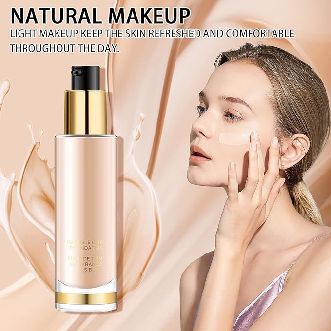 Concealer Foundation, Oil Control Waterproof Concealer Color Correcting Base Makeup
