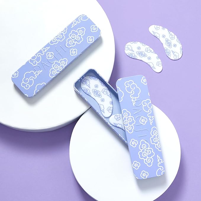 Pacifica Reusable Mask – Under Eye Mask Silicone Face Mask for Fine Lines & Dark Circles, Pair with Serum, Storage Tin Included, Vegan & Cruelty-Free, 2 Pieces