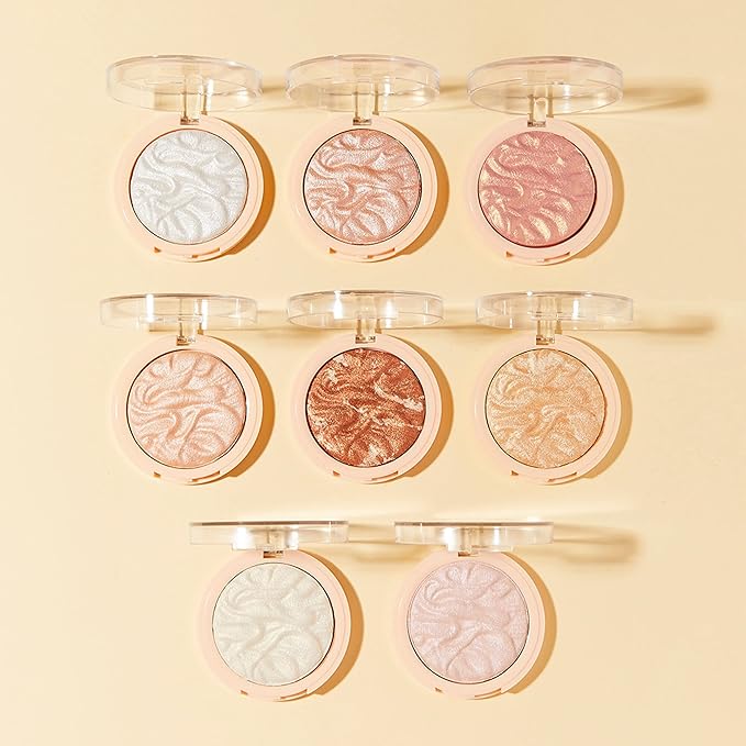Revolution Beauty, Reloaded Pressed Powder Highlighter, Intensely Pigmented for a High Impact Dewy Finish, Just My Type, 0.22 Oz.