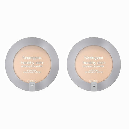 Neutrogena Healthy Skin Pressed Makeup Powder Compact with of 2) 34 oz
