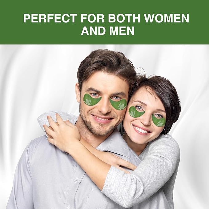 Collagen eye gel pads, green
