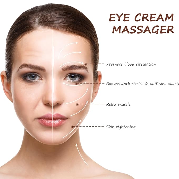 Lurrose 3pcs Eye Cream Applicator Roller Wand Stick Facial Lotion Face Cream Scoop Makeup Spatula Skincare Make Up Tool