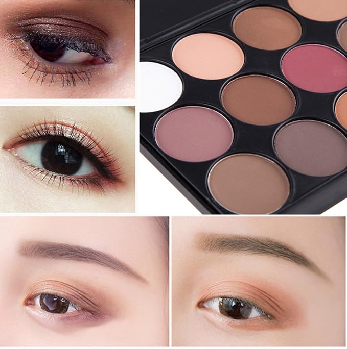 15 Colors Eyeshadow Makeup Palette Cosmetic Contouring Kit - Perfect for Professional and Daily Use