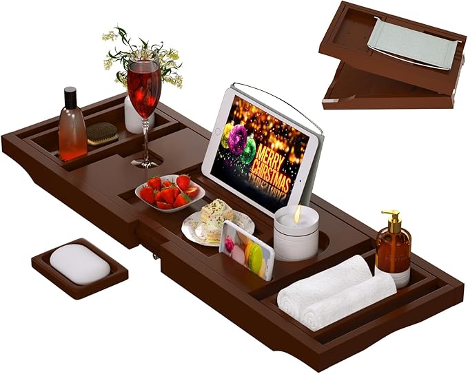 Bathtub caddy tray for tub,