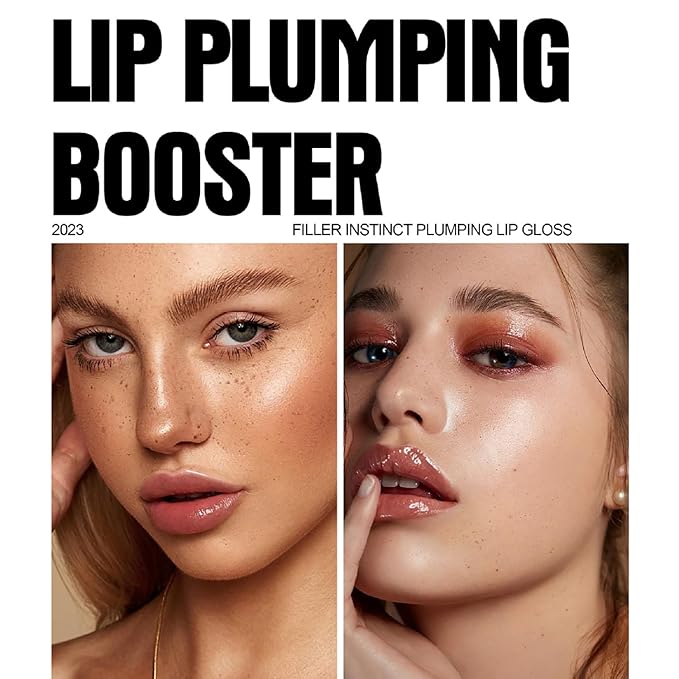 6 Colors Lip Plumper, Hydrating & Smooth Lip Wrinkles, Enhancing Plump Effect for Fuller Lips High Shine Lip Glaze Long Lasting Nourishing Lip Plumper for Women Girls (# 02)