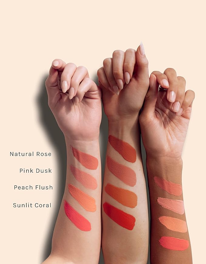 RÓEN - Cheeky Cream Blush | Vegan, Cruelty-Free, Clean Makeup (Peach Flush)