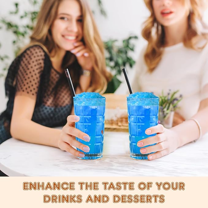 New Fanale Coconut Jelly Topping nata de coco for Boba Tea | Ice Cream | Yogurt | Smoothie | Milk Tea | Desserts Blueberry Heart Shaped, 6.6 pound (Pack of 4)| JEL027-CS