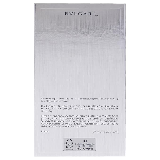 Bvlgari Man Rain Essence by Bvlgari for Men - 3.4 oz EDP Spray