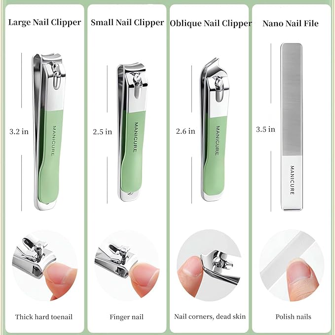 4 Pcs Manicure Set Stainless