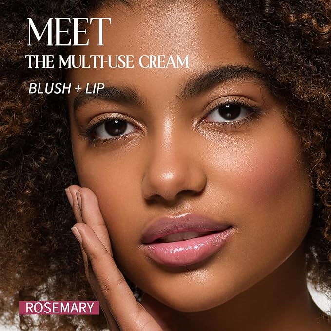 Blush Stick, Cream Blush for Cheeks and Lip Tint, Dewy Finish, Buildable & Blendable Color, Lightweight & Long-Lasting Formula | Mauve, 0.53fl.Oz