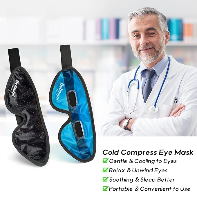 Cooling eye mask, gel eye