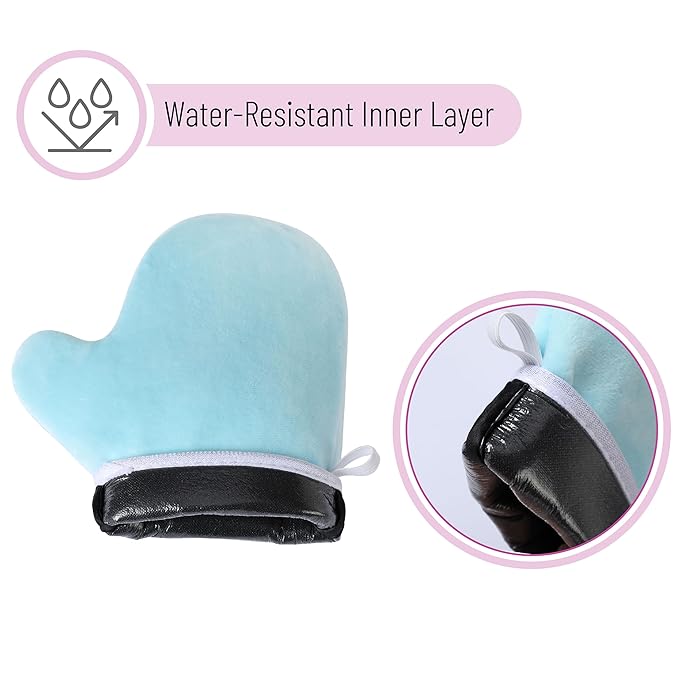 Slick- Self Tanning Mitt, Blue, Self Tanner Mitt, Self Tan Mitt, Tanning Glove, Tanning Mitts Self Tanner, Self Tanning Glove, Tanning Gloves for Self Tan Lotion, Self Tanner Glove Mitt