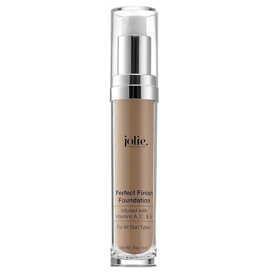 Jolie Perfect Finish Liquid Foundation Makeup SPF 15 Oil Free (MC3)