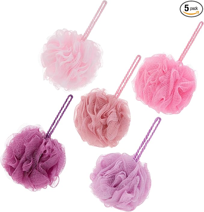 5 piece exfoliating loofah set