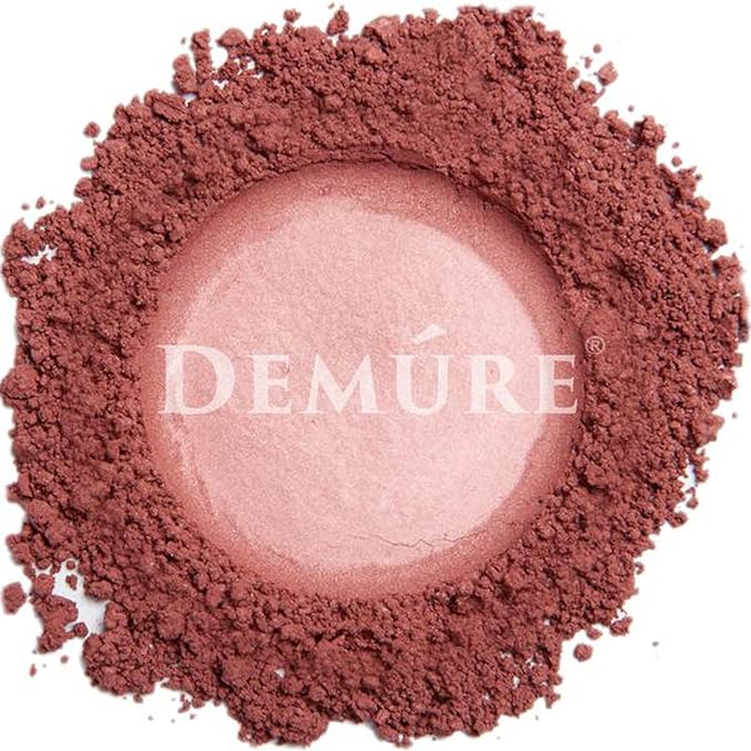 Demure Mineral Blush Makeup (Bold Berry), Loose Powder By Demure