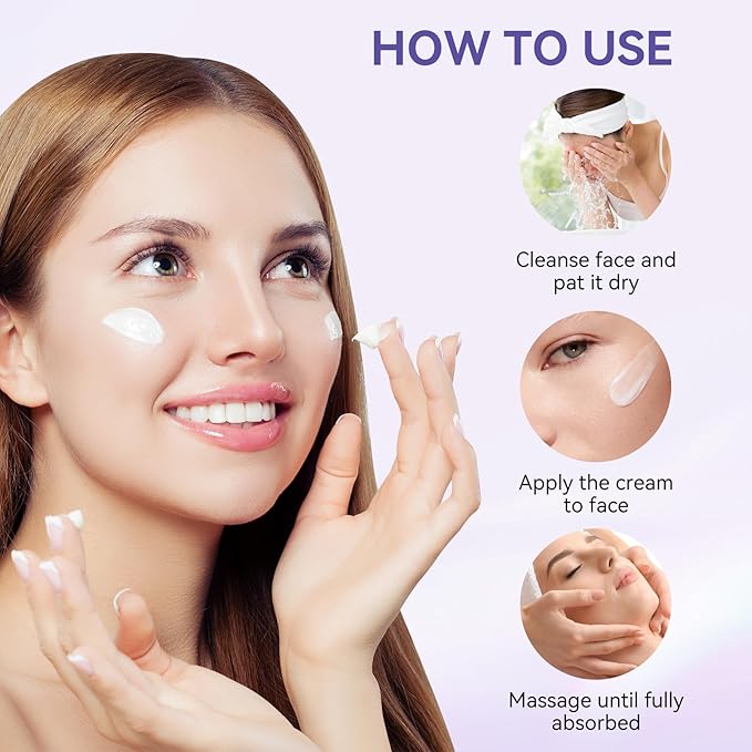 Face Moisturizer Retinol Cream, Neck Collagen Cream for Tightening Skin, Anti Aging Day & Night Deep Facial Moisturizer for Women & Men, Tighten and Lift Wrinkle