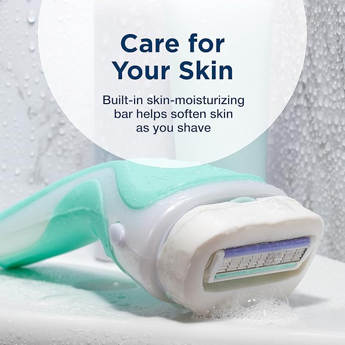 INTUITION Schick Refill, Razors for Women Sensitive Skin | Intuition Razor Blades Refill with Organic Aloe, Razor Refills , 6 Count (Pack of 1)