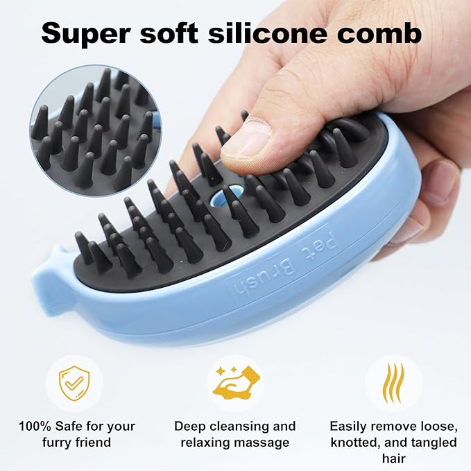 Cat Steam Brush for Shedding, Cat Loose