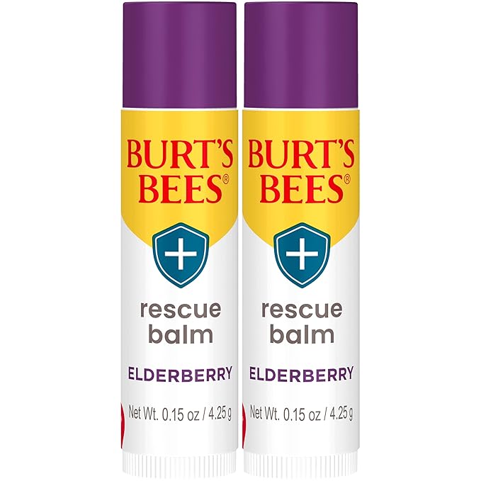 Burt's Bees Rescue Balm Elderberry Lip oz.
