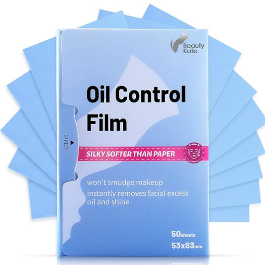 Great Absorbent Oil Blotting Sheets for Face - 10% Larger Oil Control Film 50 Sheets- High-Performance, Makeup Friendly Blotting Paper for Oily Skin, Tear-proof Oil Absorbing Tissues