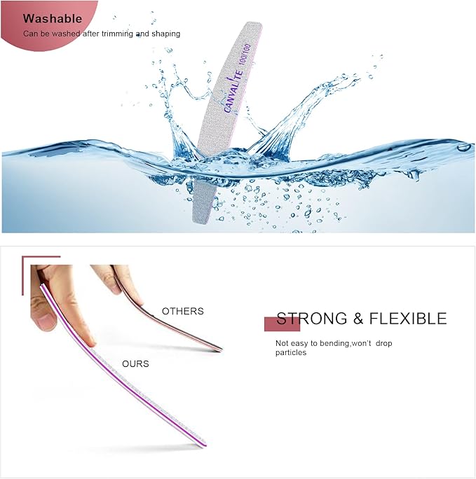 Canvalite 10pcs 100 Grit Nail