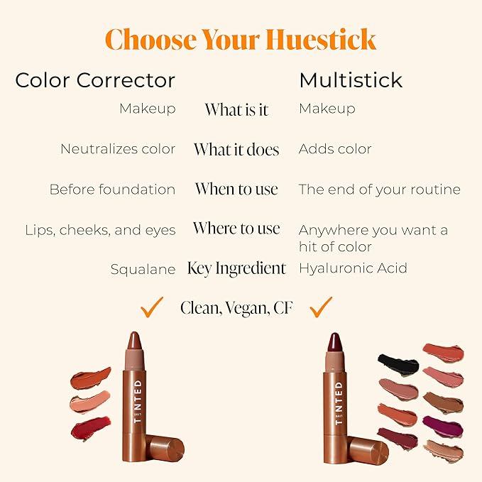 Live Tinted Huestick Multistick: Eye, Lip, & Cheek All In One Makeup stick with Hyaluronic Acid, Squalane, Twistable Crayon Design, Vegan Formula, Made for a Creamy Blendable Feel, Balance 3g / 0.1oz