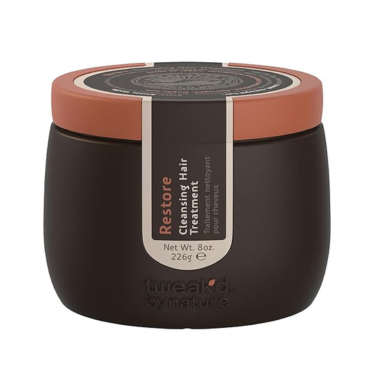 Tweak’d by Nature - Restore Cleansing Hair Treatment, Hair Mask for Damaged Hair, 5-in-1, Strengthens and Nourishes Dry Hair for Silky and Soft Feel, Cruelty Free (8 ounces)