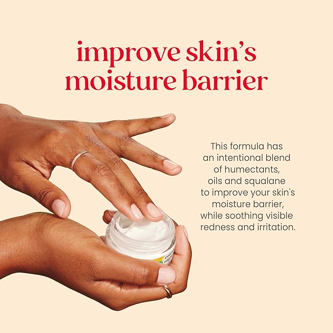 Burt's Bees Calming Night Cream, With Aloe and Rice Milk, Face Moisturizer For Sensitive Skin Infuses Skin With Moisture While You Sleep, 98.8 Percent Natural Origin, 1.8 oz. Tub