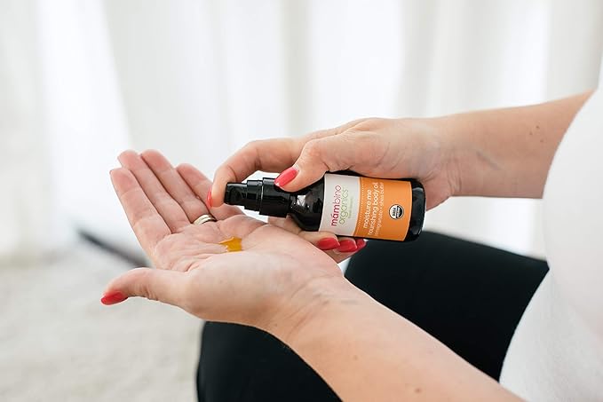 Mambino Organics Oh Baby! Belly Oil – Organic Elasticity Serum with Egyptian Calendula, Vietnamese Tamanu & Dutch Shea – Pregnancy Oil for Stretch Marks – Vegan Cruelty-Free Maternity Care, 2 fl oz