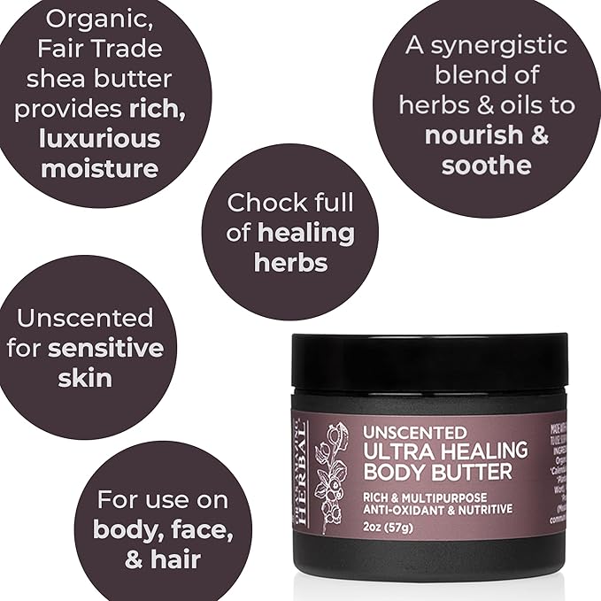 Ora's Amazing Herbal, Eczema Relief, Touchy Skin Salve, Ultra Healing Body Butter, Eczema Cream, Eczema Balm, Herbal Salve, Travel Size, 1oz each