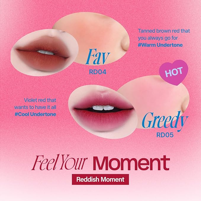 Lip&Cheek Blurry Pudding Pot | Reddish Moment - Mule | Makeup Blush, Buildable Lightweight, Multi-Use Soft Matte Finish | 5g