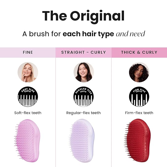 Tangle Teezer Original Detangler Brush, Dry & Wet Hairbrush for All Hair Types, Lilac