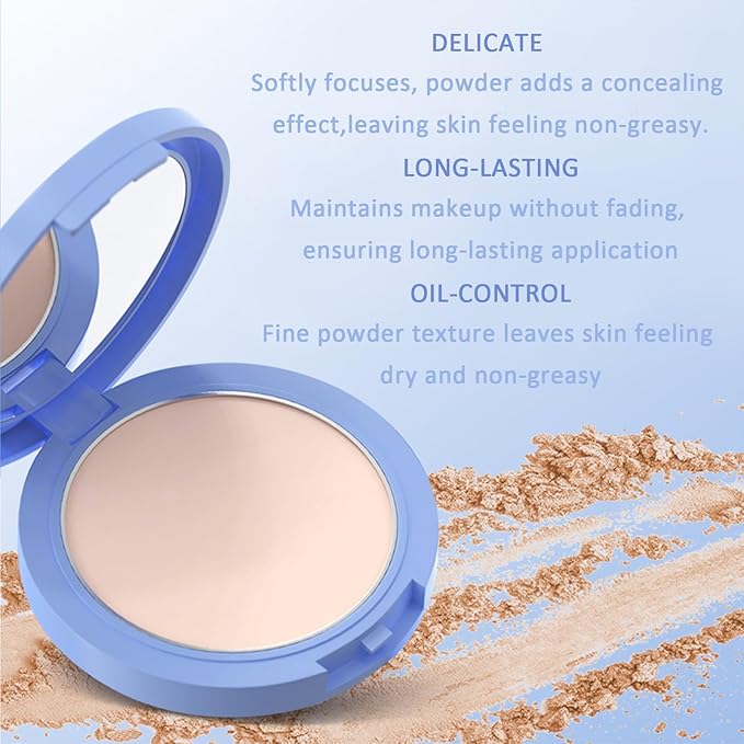 Maycheer Face Powder, Maycheer Lasting Waterproof Face Powder - Oil Absorbing Powder for Face, Lasting and Waterproof (06# CAPPUCCINO, 0.35 Ounce)