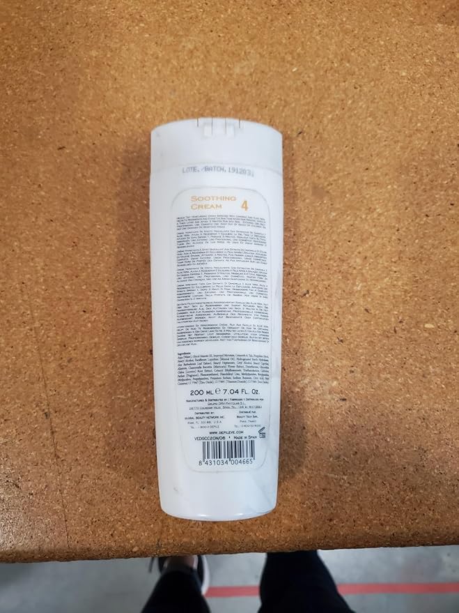 Depileve Soothing Cream - Post Wax Lotion - Enriched with Aloe Vera, Chamomile and Zinc Oxide - for All Skin Types - Skin Calming Aftercare - Makeup-Like Coverage Cream - 7 oz.