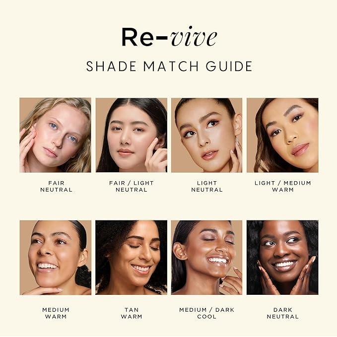 HALEYS Weightless Longwear Concealer (Light/Medium - Warm), Re-vive, Medium to Full Coverage, Gripping Concealer, All-Day Wear, Spot Concealing, Brightens, Streak-free, Light-diffusing, V+CF